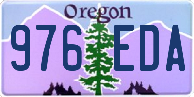 OR license plate 976EDA