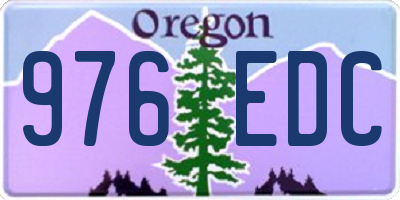 OR license plate 976EDC