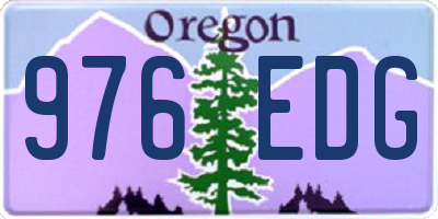 OR license plate 976EDG
