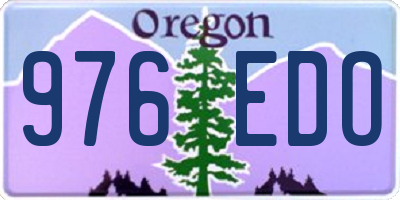 OR license plate 976EDO
