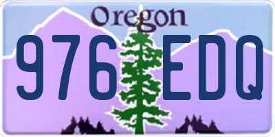 OR license plate 976EDQ