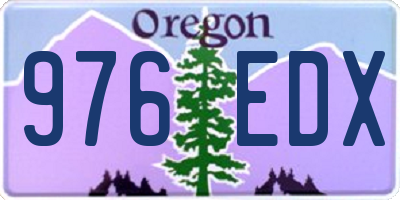 OR license plate 976EDX