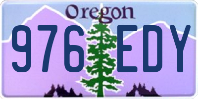 OR license plate 976EDY
