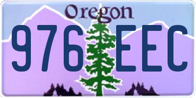 OR license plate 976EEC