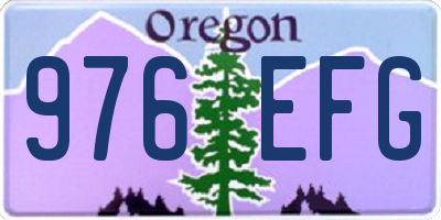 OR license plate 976EFG