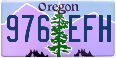 OR license plate 976EFH