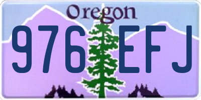 OR license plate 976EFJ
