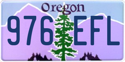 OR license plate 976EFL