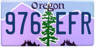 OR license plate 976EFR