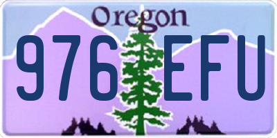 OR license plate 976EFU