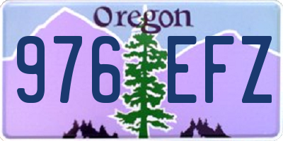 OR license plate 976EFZ