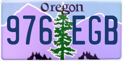 OR license plate 976EGB