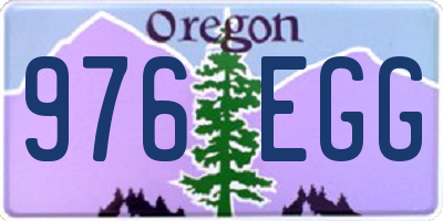 OR license plate 976EGG