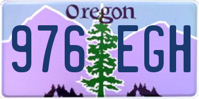 OR license plate 976EGH