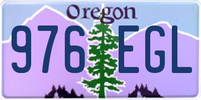 OR license plate 976EGL