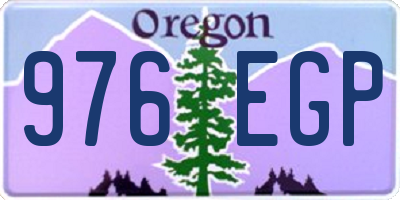 OR license plate 976EGP