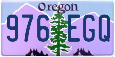 OR license plate 976EGQ