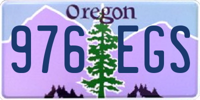 OR license plate 976EGS