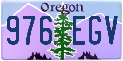 OR license plate 976EGV