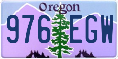 OR license plate 976EGW