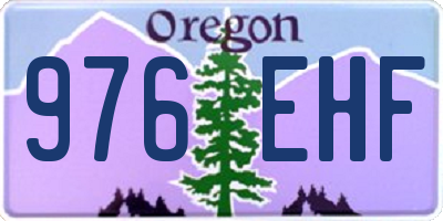 OR license plate 976EHF