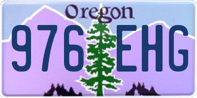 OR license plate 976EHG
