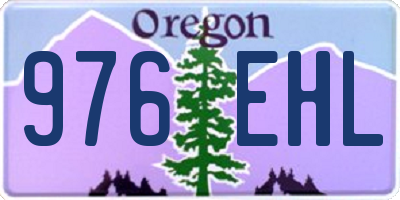 OR license plate 976EHL