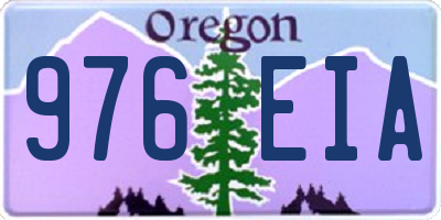 OR license plate 976EIA