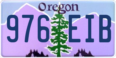 OR license plate 976EIB