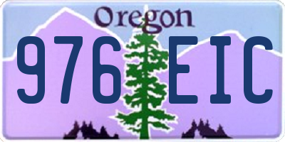 OR license plate 976EIC