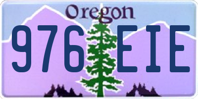 OR license plate 976EIE