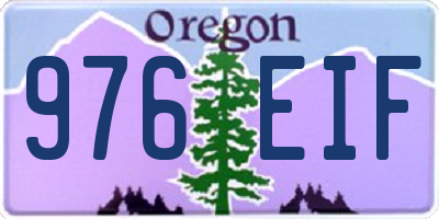 OR license plate 976EIF