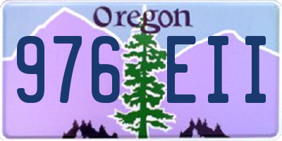 OR license plate 976EII