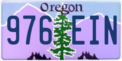 OR license plate 976EIN