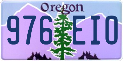OR license plate 976EIO