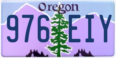 OR license plate 976EIY