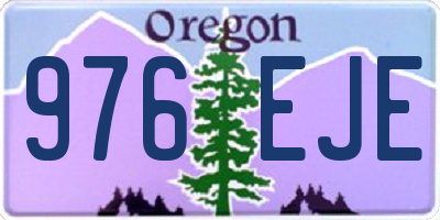 OR license plate 976EJE