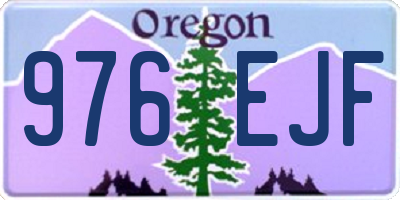 OR license plate 976EJF