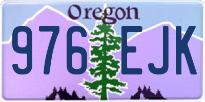 OR license plate 976EJK
