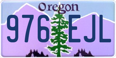 OR license plate 976EJL