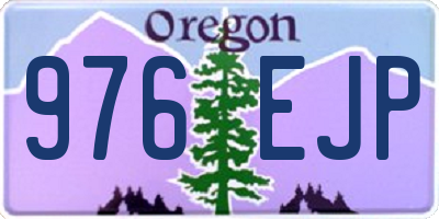 OR license plate 976EJP