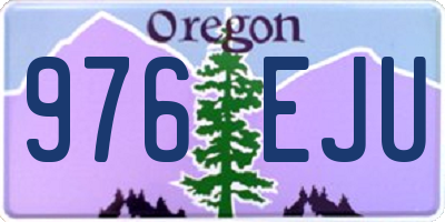 OR license plate 976EJU