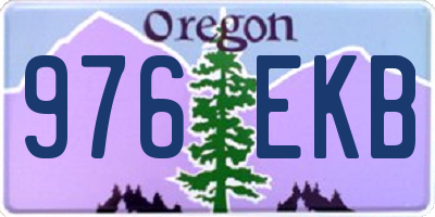 OR license plate 976EKB