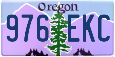 OR license plate 976EKC