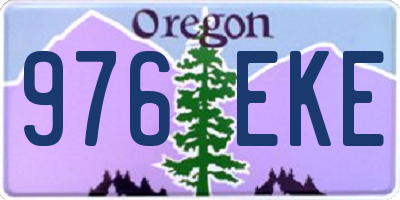 OR license plate 976EKE