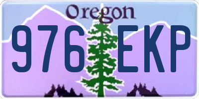 OR license plate 976EKP