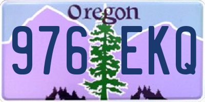 OR license plate 976EKQ