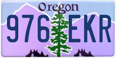 OR license plate 976EKR