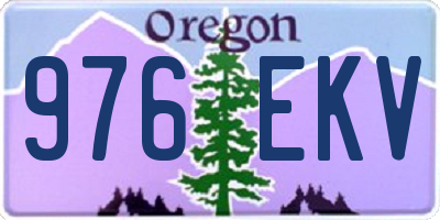 OR license plate 976EKV