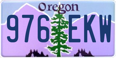 OR license plate 976EKW